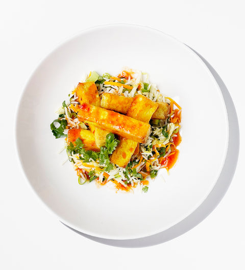 Sweet Chilli Air Fried Tofu & Fried Rice