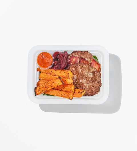 Naked Beef & Bacon Burger