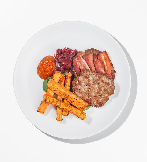Naked Beef & Bacon Burger