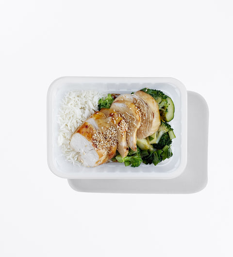 Grilled Asian Chicken with Rice & Greens
