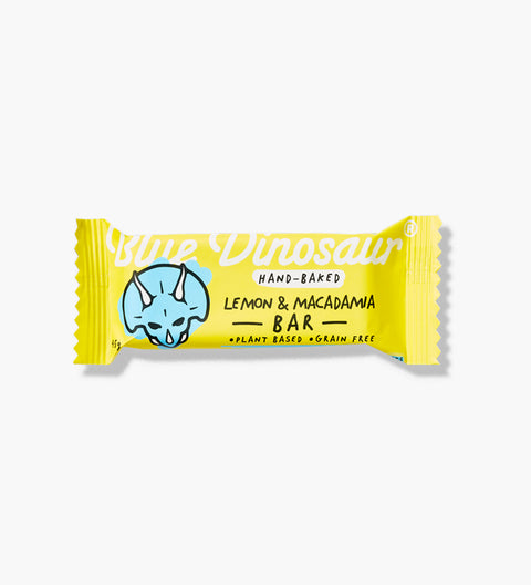 Blue Dinosaur Snack Bar - Lemon & Macadamia